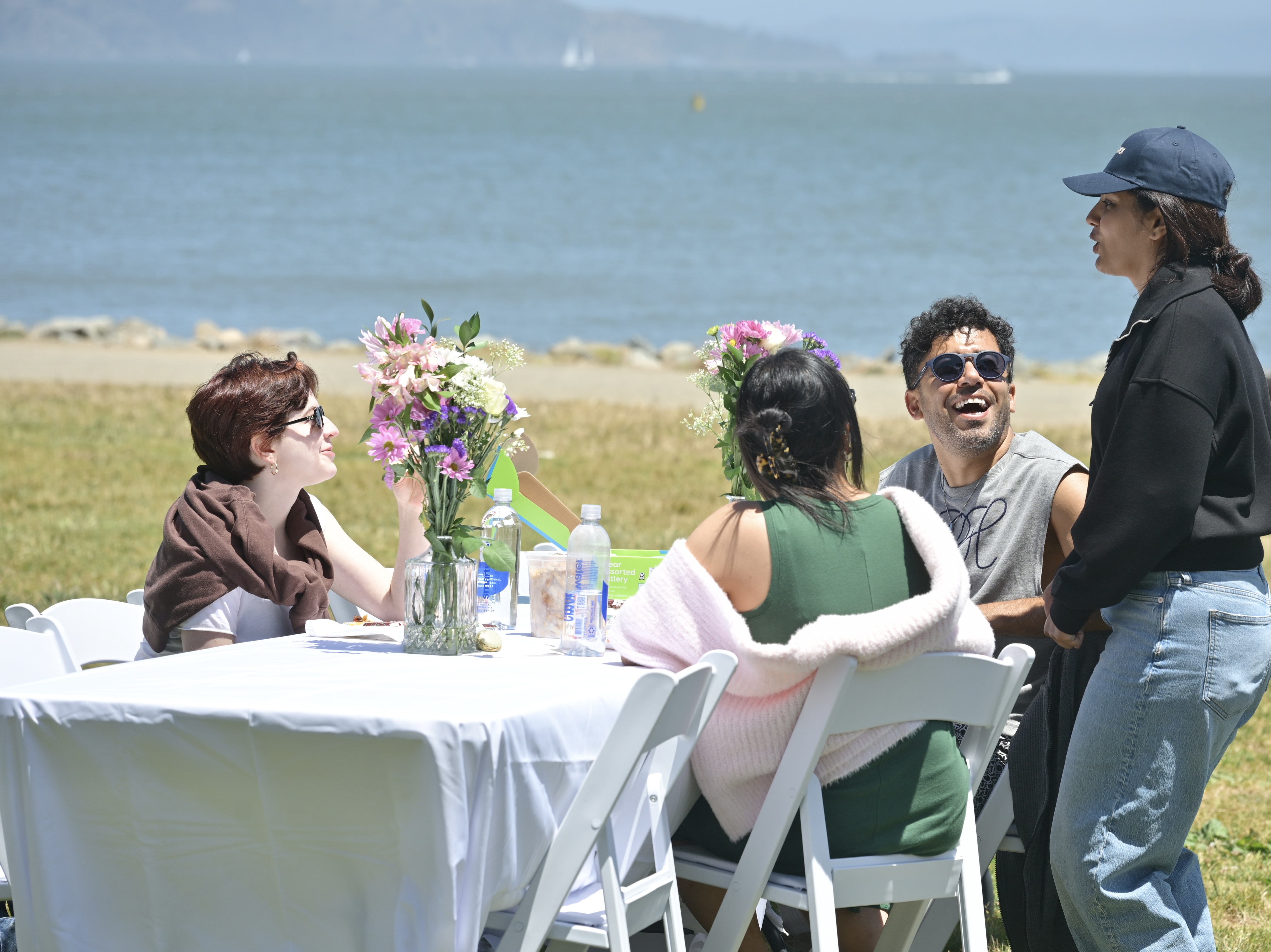 Table Talk event setup in a San Francisco park