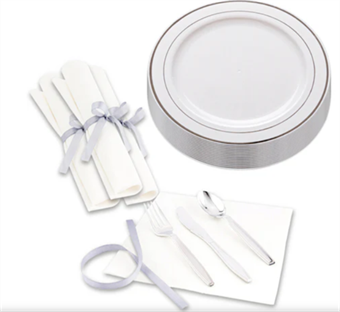 Silverware, Plates & Napkins for rent in San Francisco