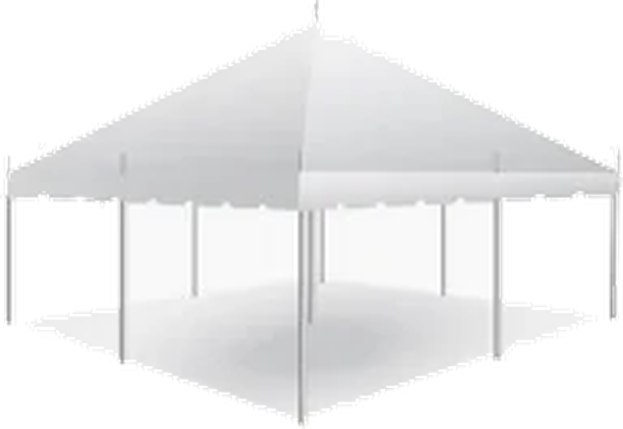 20x20 Pole Tent for rent in San Francisco